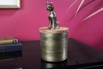 Design Tin PANTHER 20cm Goud Natuurlijk Mango Hout Panter, Ophalen of Verzenden, Nieuw