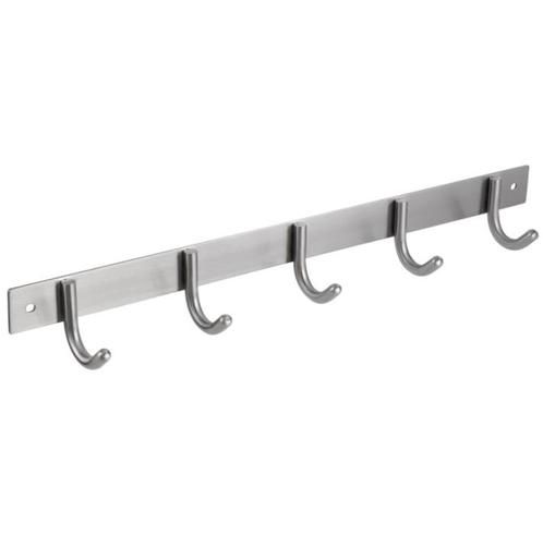 Differnz kapstok 5 haken beugel rvs mat chroom, Huis en Inrichting, Woonaccessoires | Kapstokken, Verzenden