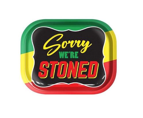 Rolling Tray - Stoned Rasta     Small, Verzamelen, Rookartikelen, Aanstekers en Luciferdoosjes, Nieuw, Ophalen of Verzenden