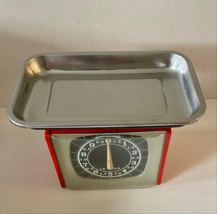 La Perla - Keukenweegschaal - Keukenweegschaal - Aluminium,, Antiek en Kunst, Antiek | Keukenbenodigdheden