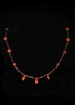 Oude Egypte, Nieuwe rijk Hardsteen Halsketting met Jaspis