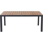 Siena Garden Silva Eettafel 180x100cm mat antraciet / Teak -, Ophalen of Verzenden, Nieuw