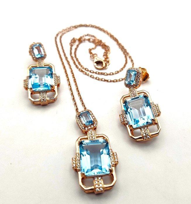 Zonder minimumprijs - 2-delige sieradenset Zilver - 18.90ct., Sieraden, Tassen en Uiterlijk, Antieke sieraden