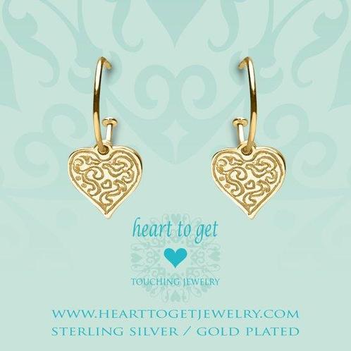 Heart to Get 925 Sterling Zilveren Goudkleurige Bohemian, Sieraden, Tassen en Uiterlijk, Oorbellen, Verzenden