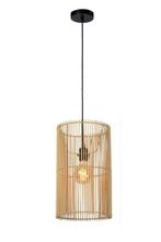Lucide Hanglamp Ø 26 cm E27 Licht hout, Huis en Inrichting, Lampen | Hanglampen, Nieuw, Trendy verlichting, Verzenden