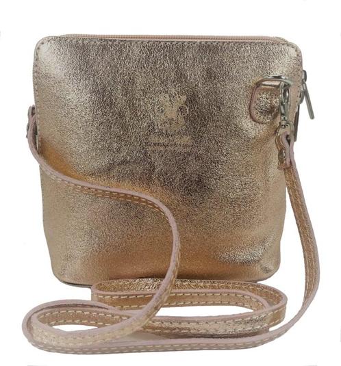 Rose Gold Diamond Vera Pelle Italiaans leren schoudertasje (, Sieraden, Tassen en Uiterlijk, Portemonnees, Nieuw, Verzenden