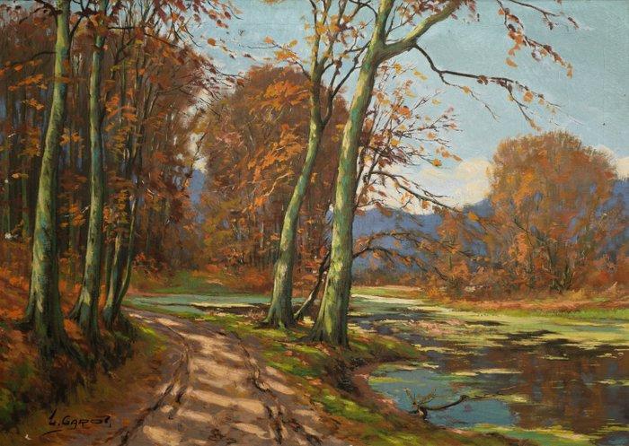 Louis Garot (1875-1936) - Avancer en silence, Antiek en Kunst, Kunst | Schilderijen | Klassiek