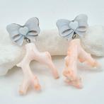 Koraal - Zilver - Oorbellen - RAMI CORALLO ROSA