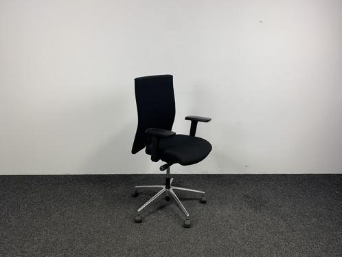 Bureaustoel Zwart Chroom Onderstel, Huis en Inrichting, Bureaustoelen, Bureaustoel, Gebruikt, Ergonomisch, Ophalen of Verzenden
