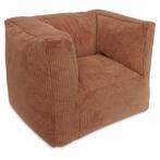 Kinderfauteuil van zacht corduroy in warme Caramel kleur, Ophalen of Verzenden, Nieuw