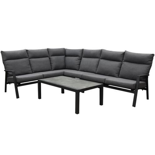 Pacific hoek loungeset 5 delig aluminium antraciet, Tuin en Terras, Tuinsets en Loungesets, Nieuw, Aluminium, Ophalen of Verzenden