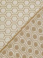 Elegante geometrische meubelstof in linnenmix - 5,00 x 1,40