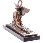 Figuur - Bronzefigur Leda und Schwan nach A.Gennarelli -