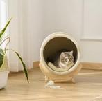 Kattenhuis met Kraskussen – Verhoogd Kattenbed Grenenhout 41, Dieren en Toebehoren, Verzenden, Nieuw