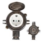 Jaren 30 Vintage Stopcontact II Tin Tuinverlichting, Doe-het-zelf en Verbouw, Nieuw, Verzenden