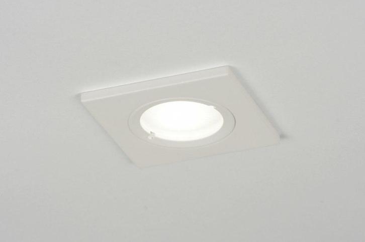 Rietveld Inbouwspots - Wit - Metaal, Aluminium, Huis en Inrichting, Lampen | Hanglampen, Verzenden