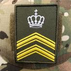 Landmacht strepen en rangen! Div. Patches Badges ROT, Embleem of Badge, Nederland, Landmacht