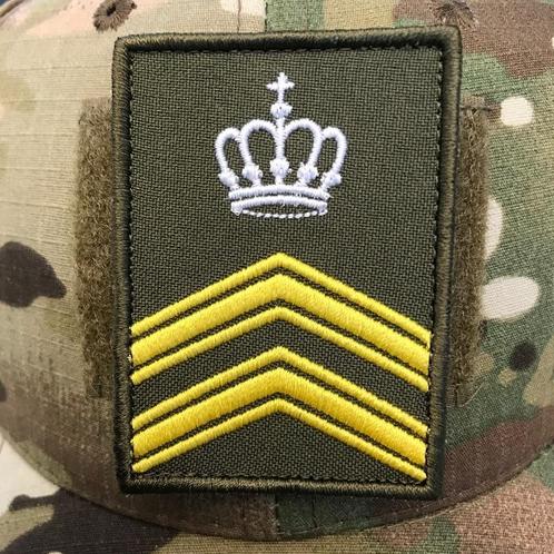Landmacht strepen en rangen! Div. Patches Badges ROT, Verzamelen, Militaria | Algemeen, Landmacht, Nederland, Embleem of Badge