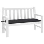 vidaXL Tuinbankkussen 120x50x7 cm oxford stof zwart, Huis en Inrichting, Woonaccessoires | Kussens, Verzenden, Nieuw, Zwart