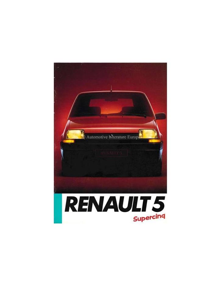 1985 RENAULT 5 BROCHURE FRANS, Boeken, Auto's | Folders en Tijdschriften, Renault