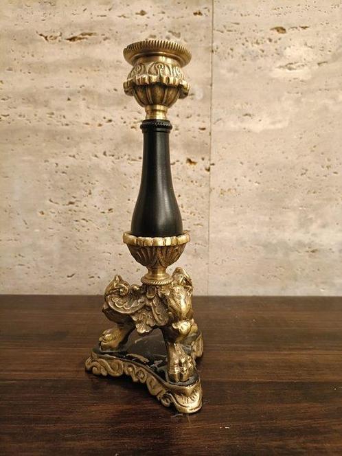 Kandelaber (2) - Verguld messing, Antiek en Kunst, Curiosa en Brocante