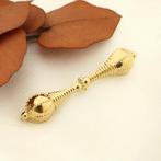 Gouden broche van een mutsenbel (mutsenbel broche, 585), Ophalen of Verzenden, Gebruikt, Overige kleuren, Goud