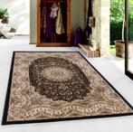 Perzisch Vloerkleed | Kashmir | Luxury | Zwart | 120x170 cm, Verzenden, Nieuw
