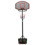 Basketbalstandaard 216-250 cm polyethyleen zwart, Verzenden, Nieuw