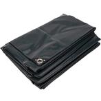 3x6 Afdekzeil PVC 650gr - Antraciet 7016 - zeilringen iedere, Ophalen of Verzenden, Nieuw, 15 m² of meer