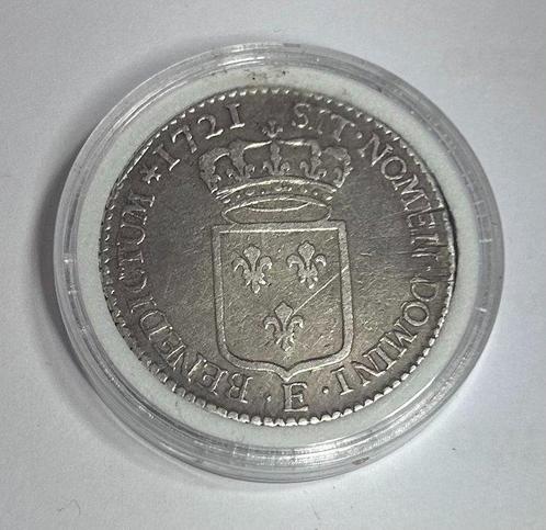 Frankrijk. Louis XV (1715-1774). 1/3 Écu 1721-E, Tours, Postzegels en Munten, Munten | Europa | Euromunten