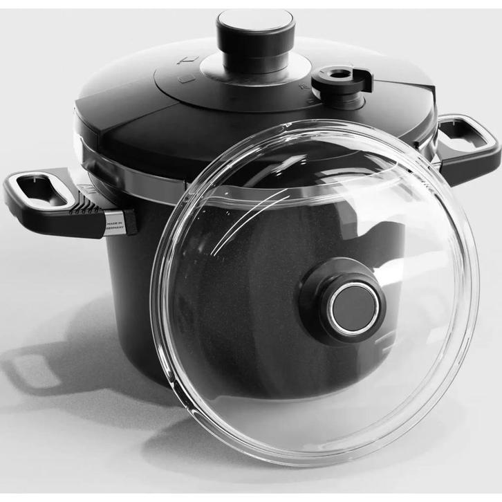 AMT Gastroguss Drukpan set – Ø 24 cm – 4,5 liter – Lo, Huis en Inrichting, Keuken | Potten en Pannen, Nieuw, Ophalen of Verzenden