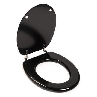 Wc-bril | Bathroom Solutions (18 inch, MDF, Zwart), Doe-het-zelf en Verbouw, Sanitair, Nieuw, Verzenden