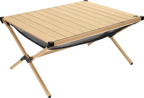 Camplife | Camplife Tavira aluminium roltafel bamboe look 89, Caravans en Kamperen, Kampeermeubelen, Nieuw, Verzenden