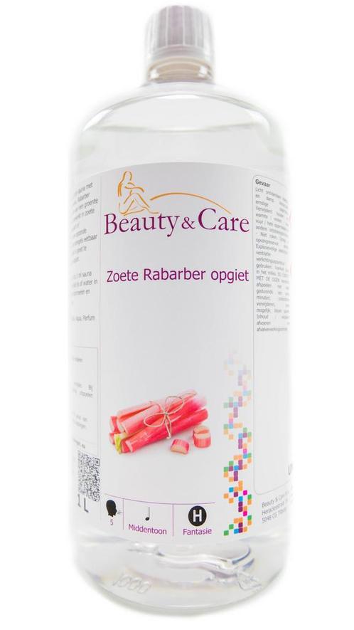 Beauty & Care Zoete Rabarber opgiet 1 L.  new, Sport en Fitness, Sauna, Fins of Traditioneel, Toebehoren, Nieuw, Ophalen of Verzenden