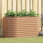 vidaXL Verhoogde plantenbak Bruin 160 x 80 x 81 cm Staal, Verzenden, Nieuw, Metaal
