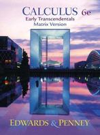 Calculus, Early Transcendentals Matrix Version 9780130937001, Verzenden, Gelezen, Edwards C.