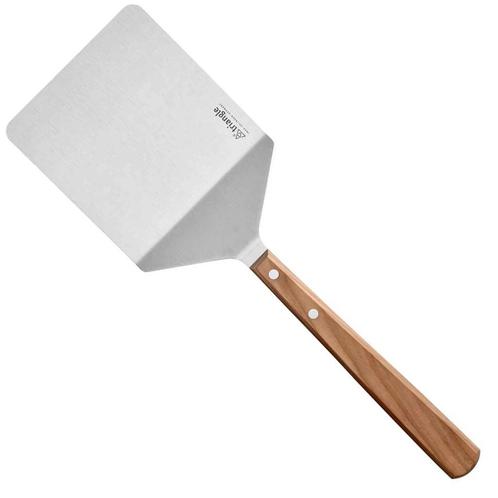 Triangle Burger Spatel met Kersenhout - 14x14 cm - Ideaal..., Huis en Inrichting, Keuken | Bestek, Nieuw, Ophalen of Verzenden