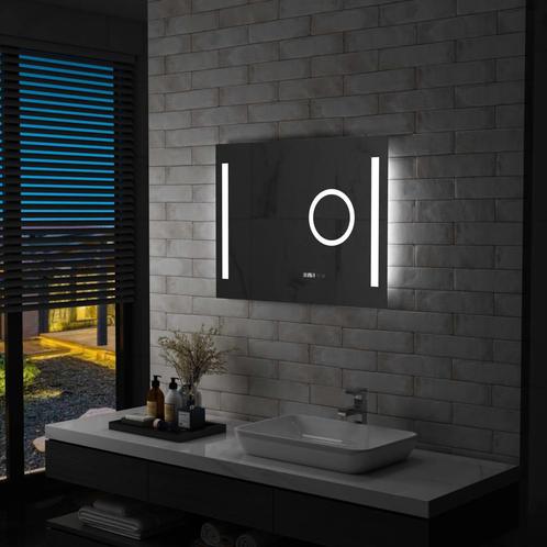 vidaXL Badkamerspiegel LED met aanraaksensor 80x60 cm, Huis en Inrichting, Woonaccessoires | Spiegels, Nieuw, Verzenden