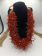 Koraal ketting 270 g - Mediterraanse koraal en katoen -