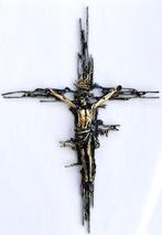 sculptuur, Cristo de San Juan - 60 cm - Geëmailleerd brons., Antiek en Kunst