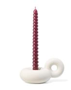 HEMA Kandelaar donut met oor wit van €6.99 voor €4.5 sale, Huis en Inrichting, Woonaccessoires | Kandelaars en Kaarsen, Verzenden