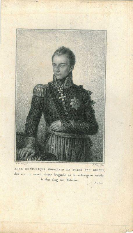 Portrait of William II of the Netherlands, Antiek en Kunst, Kunst | Etsen en Gravures