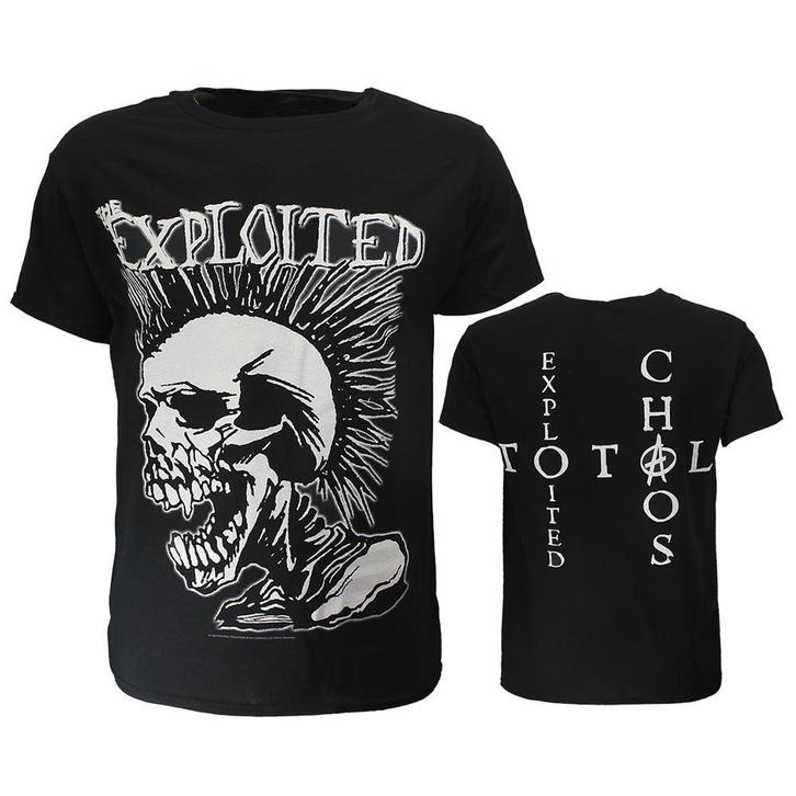 The Exploited Mohican Skull T-Shirt - Officiële Merchandise, Kleding | Heren, T-shirts, Verzenden