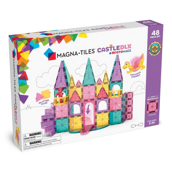 MAGNA-TILES® 48 Castle Deluxe DLX Kasteel set met 8, Kinderen en Baby's, Speelgoed | Overig