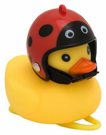 Badeend fietsverlichting / fietstoeter Lieveheersbeestje, Fietsen en Brommers, Fietsaccessoires | Overige Fietsaccessoires, Nieuw