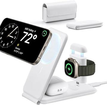 3-in-1 Magsafe Oplader - Opvouwbare Reislader geschikt voor beschikbaar voor biedingen