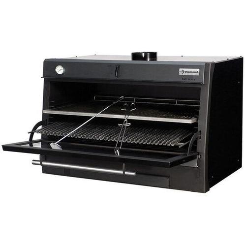 Houtskooloven-bbq, gn 2/1 + gn1/1 (150 kg/h)/zwart | Diamond, Zakelijke goederen, Horeca | Overige, Verzenden