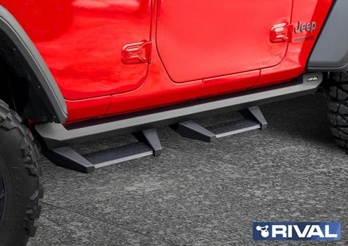 RIVAL Rocksliders met opstapjes Jeep Wrangler JLU, Auto-onderdelen, Sidebars, Ophalen of Verzenden