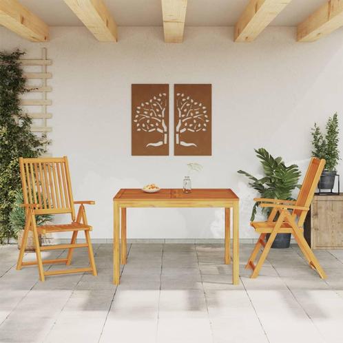 vidaXL 3-delige Tuinset massief acaciahout, Tuin en Terras, Tuinsets en Loungesets, Tuinset, Nieuw, 2 zitplaatsen, Hardhout, Verzenden