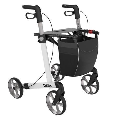 Rehasense Server lichtgewicht rollator STANDARD - Wit, Diversen, Rollators, Ophalen of Verzenden